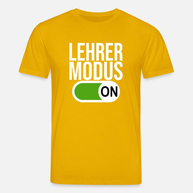 Lehrer Modus (weiß) - Stanley/Stella Unisex Bio-T-Shirt CREATOR  - Spektralgelb