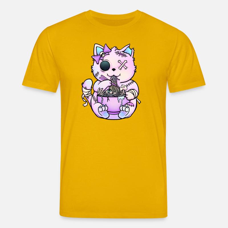Pastel-Gothic-Katze Ramen - Stanley/Stella Unisex Bio-T-Shirt CREATOR  - Spektralgelb