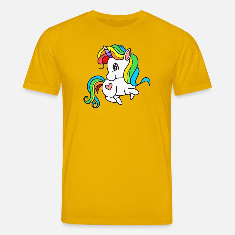 Einhorn Einhörner - Stanley/Stella Unisex Bio-T-Shirt CREATOR  - Spektralgelb