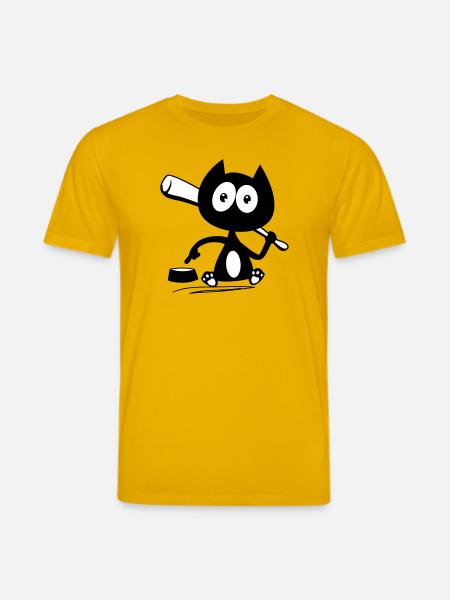 Give me food! Cat humor! - Stanley/Stella CREATOR Unisex Organic T-Shirt - spectra yellow
