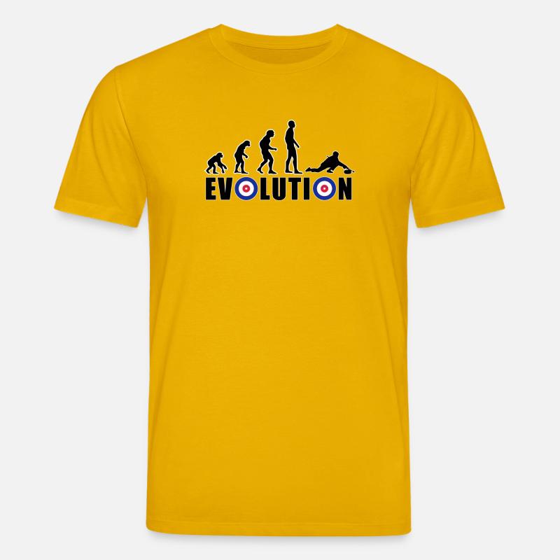EVOLUTION CURLING Eisstockschießen Geschenk Winter - Stanley/Stella Unisex Bio-T-Shirt CREATOR  - Spektralgelb