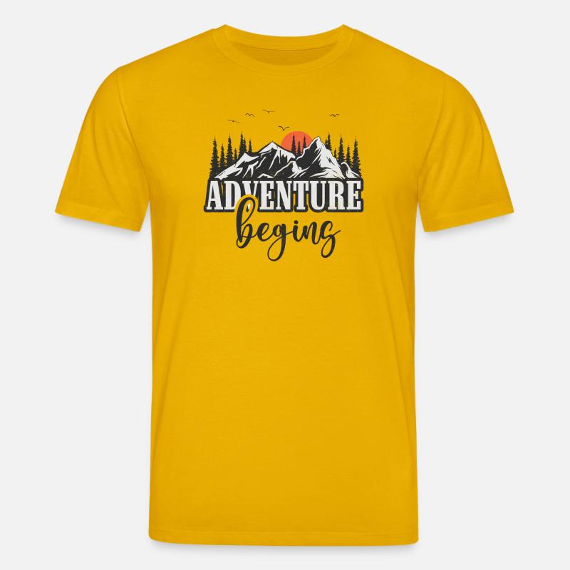 Das Abenteuer beginnt - Stanley/Stella Unisex Bio-T-Shirt CREATOR  - Spektralgelb