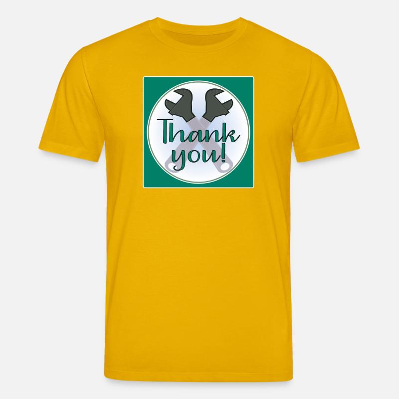 DANKE HANDWERKER - ZANGE - Stanley/Stella Unisex Bio-T-Shirt CREATOR  - Spektralgelb