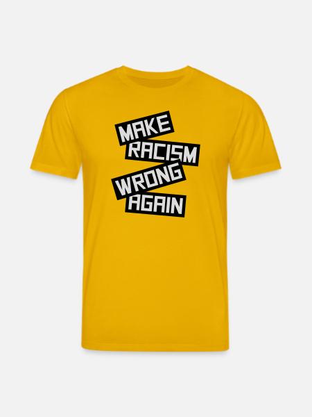 make racism wrong again - Stanley/Stella CREATOR Unisex Organic T-Shirt - spectra yellow