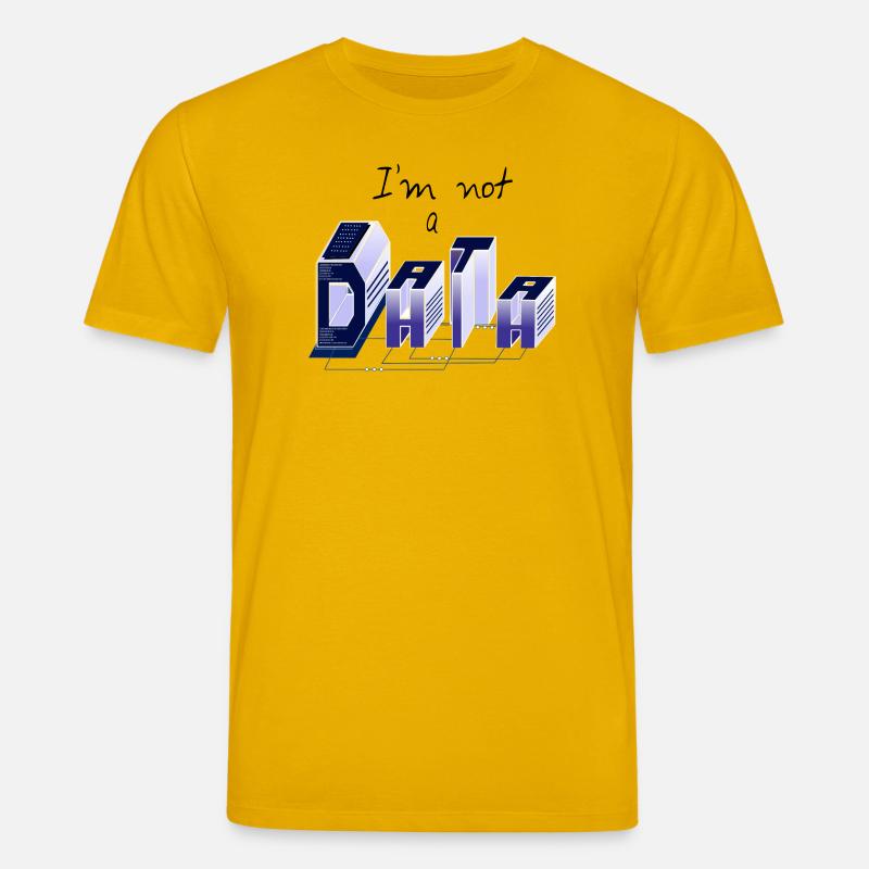 Ich bin kein DATA - Stanley/Stella Unisex Bio-T-Shirt CREATOR  - Spektralgelb