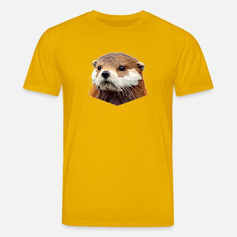 Polygon Otter - Stanley/Stella Unisex Bio-T-Shirt CREATOR  - Spektralgelb