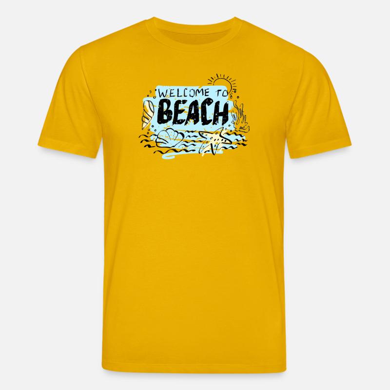 Willkommen bei Beach Scene - Stanley/Stella Unisex Bio-T-Shirt CREATOR  - Spektralgelb