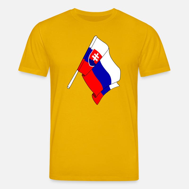 Flagge der Slowakei - Stanley/Stella Unisex Bio-T-Shirt CREATOR - Spektralgelb