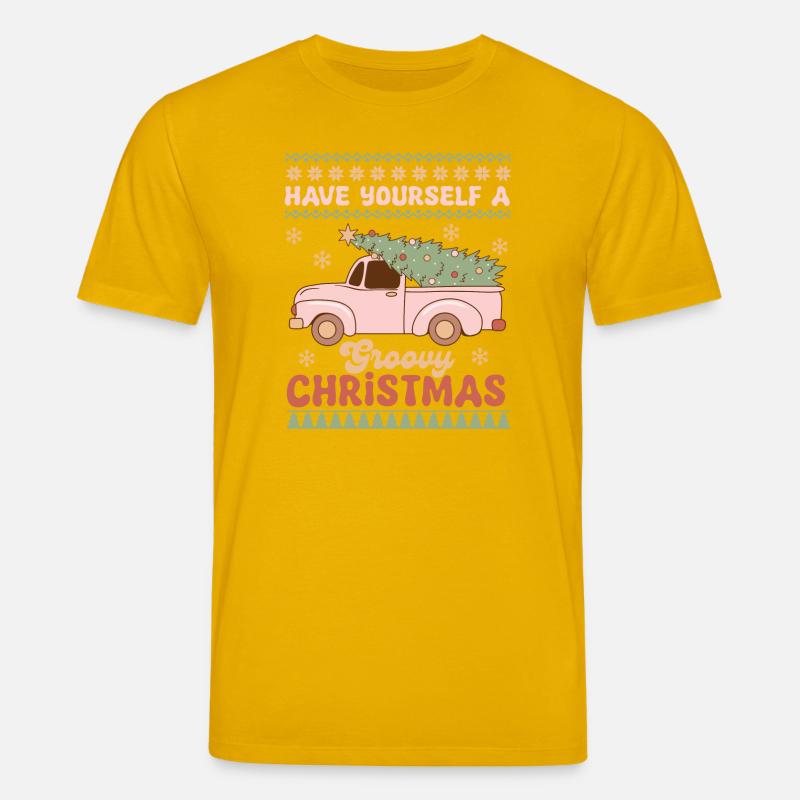 Pull de Noël moche - T-shirt bio CREATOR Stanley/Stella Unisexe - jaune spectre