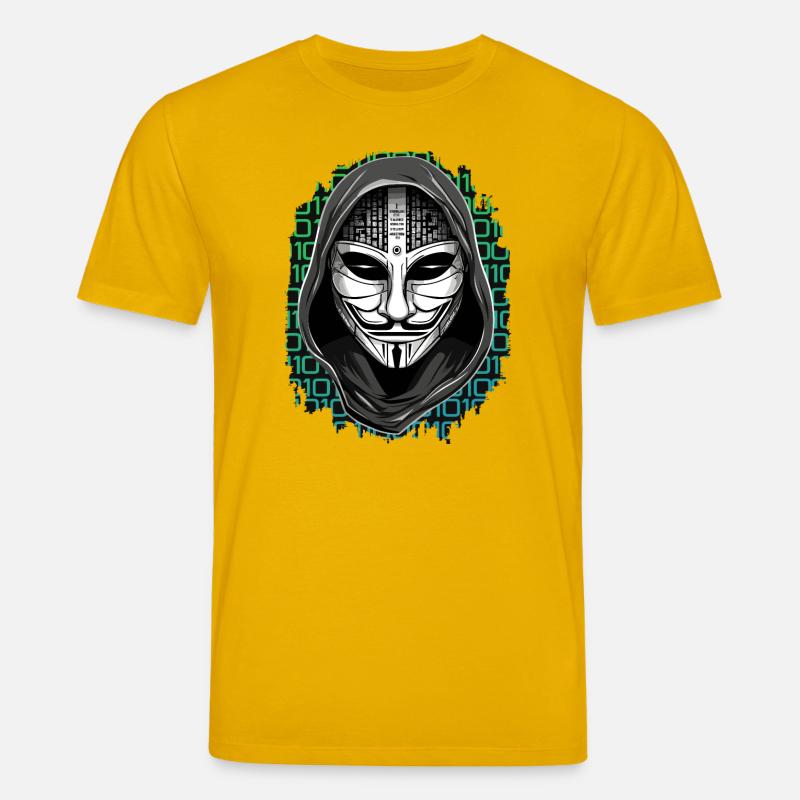 Anonymous Hacker - Stanley/Stella Unisex Bio-T-Shirt CREATOR  - Spektralgelb