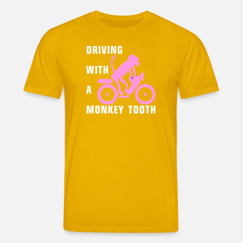 Driving with a monkey tooth - Affenzahn - Stanley/Stella Unisex Bio-T-Shirt CREATOR  - Spektralgelb