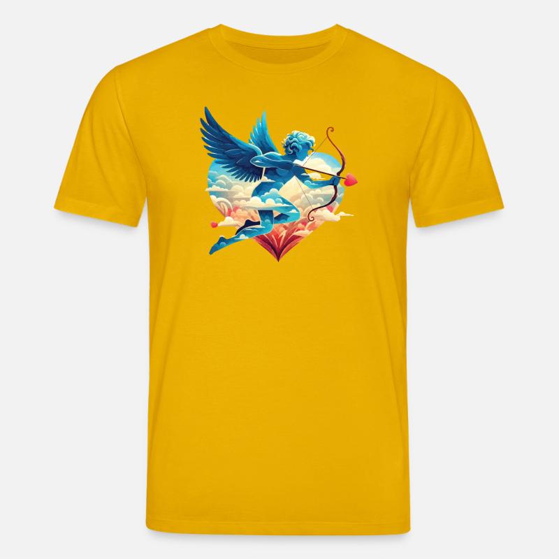 Cupidon céleste aux ailes rêveuses - T-shirt bio CREATOR Stanley/Stella Unisexe - jaune spectre