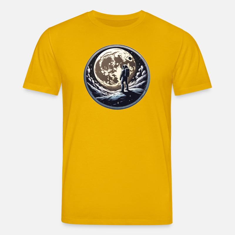 Moon man - Stanley/Stella CREATOR Unisex Organic T-Shirt - spectra yellow