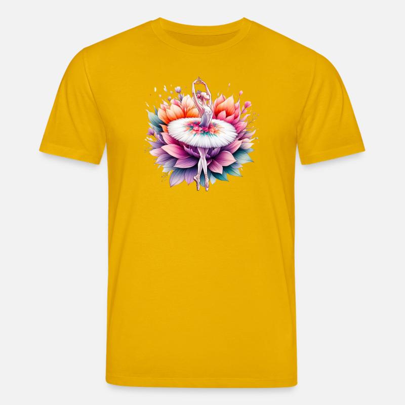 Danseuse de ballet avec tutu - T-shirt bio CREATOR Stanley/Stella Unisexe - jaune spectre