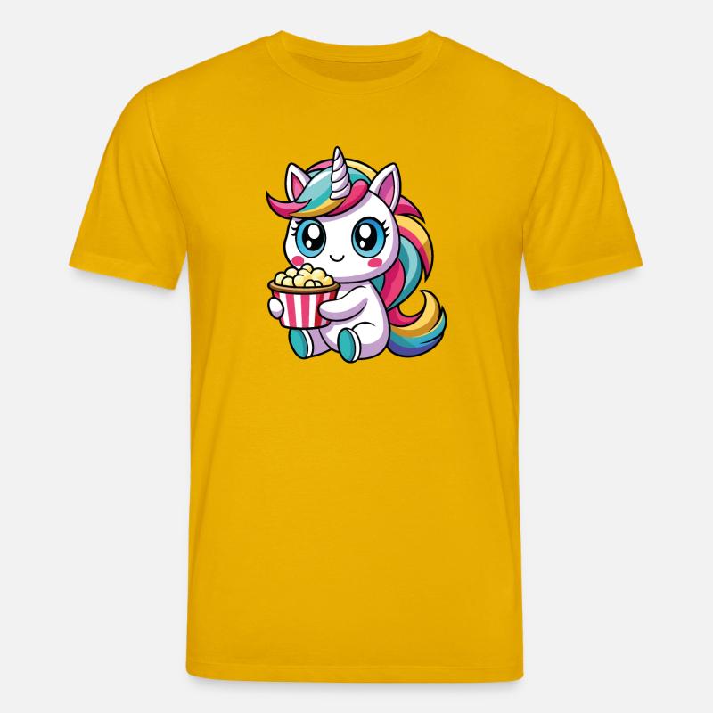 Popcorn Einhorn - Stanley/Stella Unisex Bio-T-Shirt CREATOR  - Spektralgelb