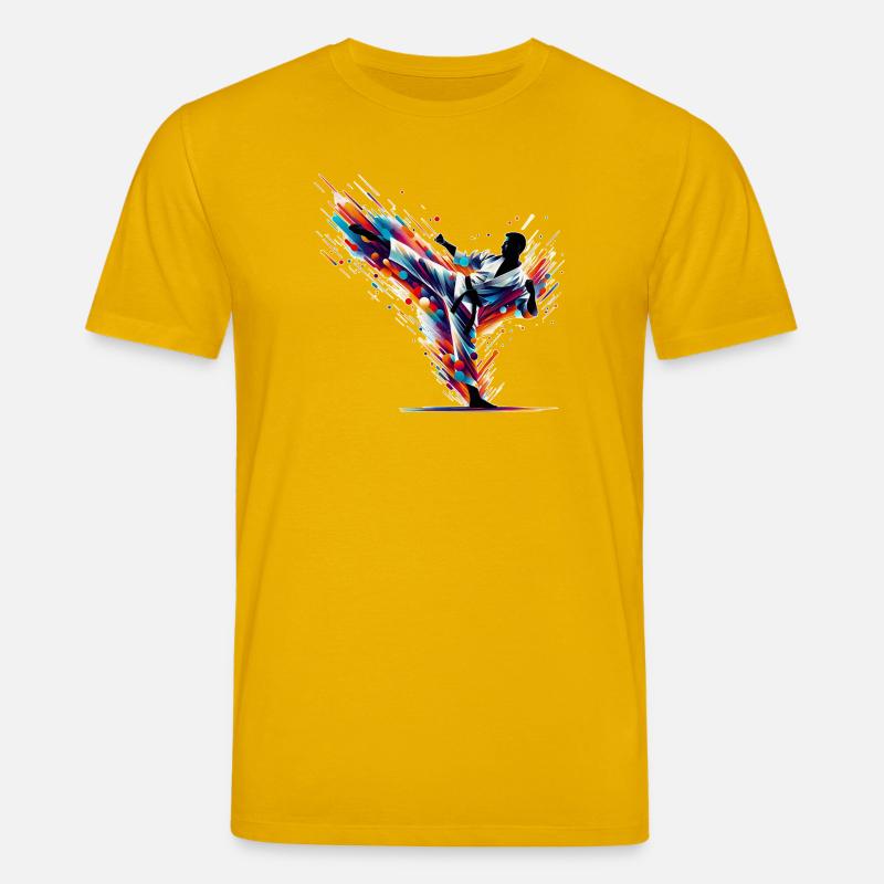 Explosion de karaté - T-shirt bio CREATOR Stanley/Stella Unisexe - jaune spectre