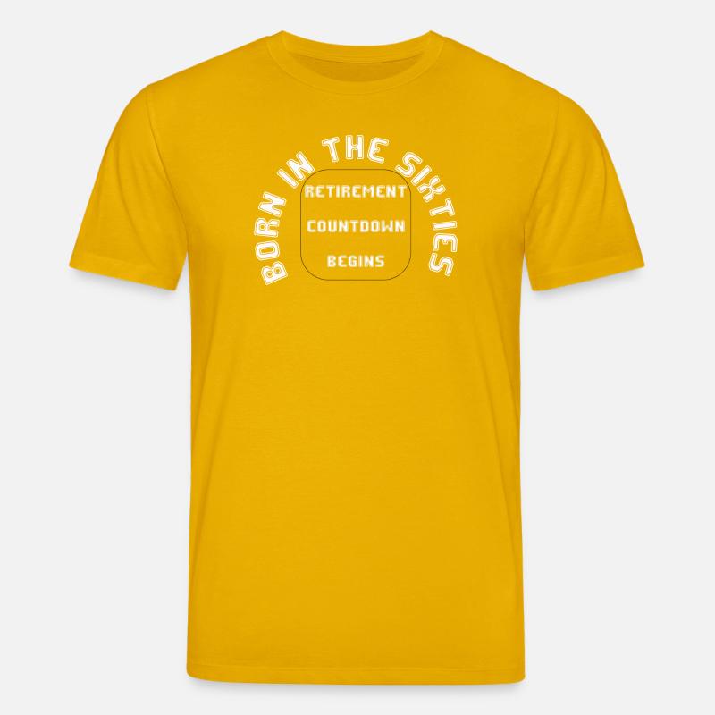 Geboren in den Sechzigern, Rente - Stanley/Stella Unisex Bio-T-Shirt CREATOR - Spektralgelb
