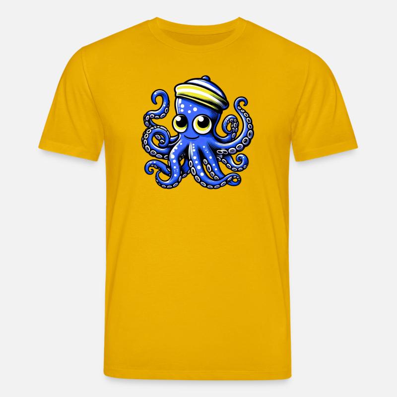 Pieuvre - T-shirt bio CREATOR Stanley/Stella Unisexe - jaune spectre