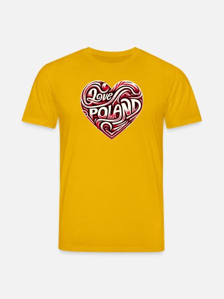 Poland, I love Poland - Stanley/Stella CREATOR Unisex Organic T-Shirt - spectra yellow