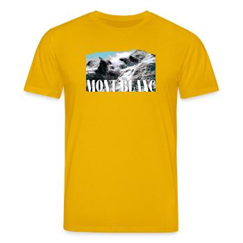 Blanc - Stanley/Stella Unisex Bio-T-Shirt CREATOR  - Spektralgelb - Vorne - Alina (178cm) & Michal (187cm)