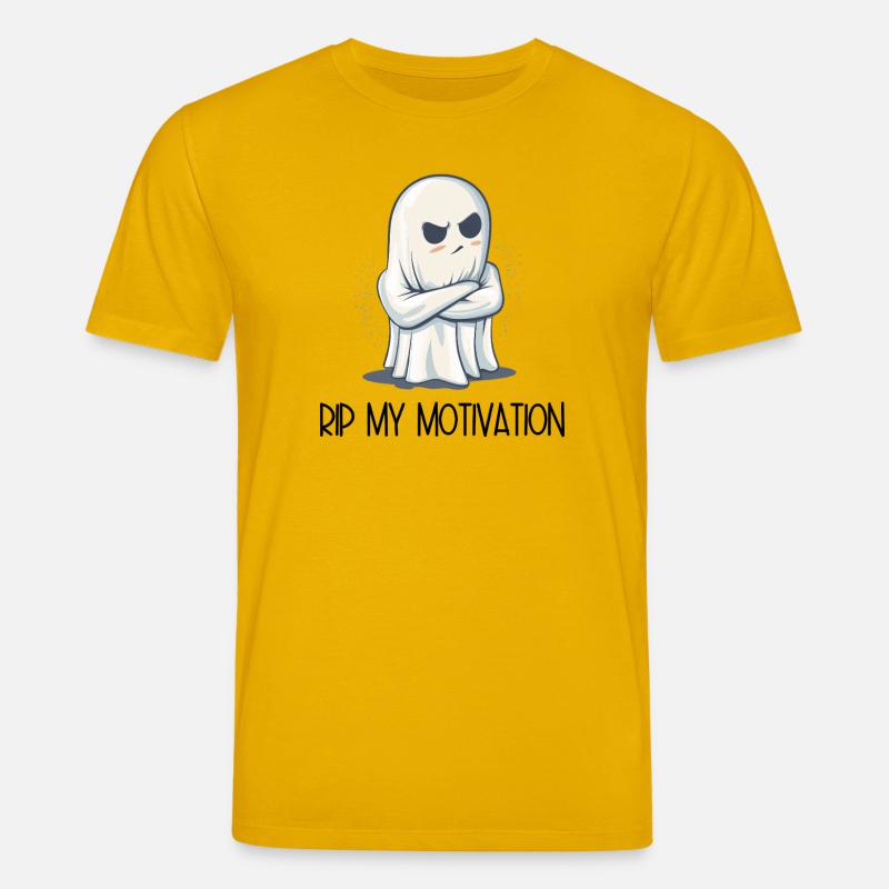 Eingeschnappter Geist – RIP MY MOTIVATION - Stanley/Stella Unisex Bio-T-Shirt CREATOR  - Spektralgelb