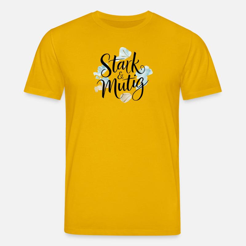 Stark und mutig Affirmations-Design - Stanley/Stella Unisex Bio-T-Shirt CREATOR - Spektralgelb