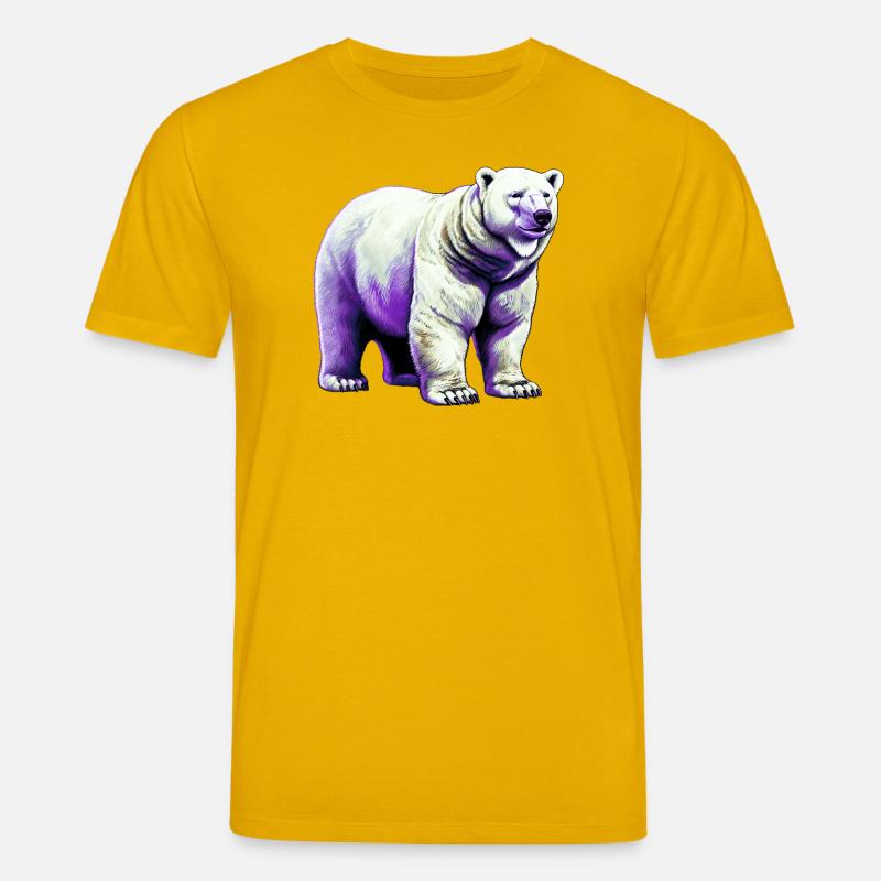 Weißer Eisbär - Stanley/Stella Unisex Bio-T-Shirt CREATOR  - Spektralgelb