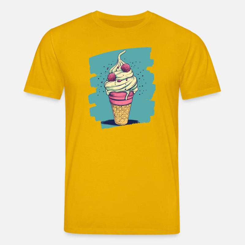 Eiscreme Eis - Stanley/Stella Unisex Bio-T-Shirt CREATOR  - Spektralgelb