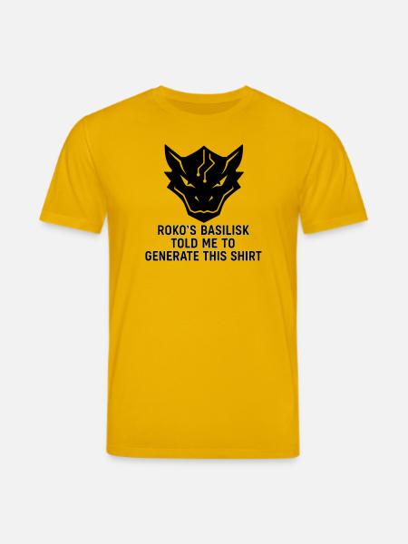Generated by the Basilisk - Stanley/Stella CREATOR Unisex Organic T-Shirt - spectra yellow