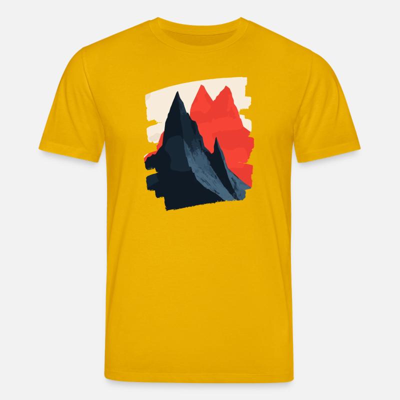 Berge Klettern Kletterer Wandern - Stanley/Stella Unisex Bio-T-Shirt CREATOR  - Spektralgelb