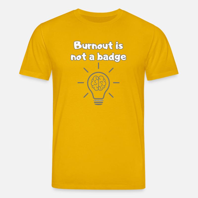 Anti-Burnout Shirt– Wellness First Statement - Stanley/Stella Unisex Bio-T-Shirt CREATOR  - Spektralgelb