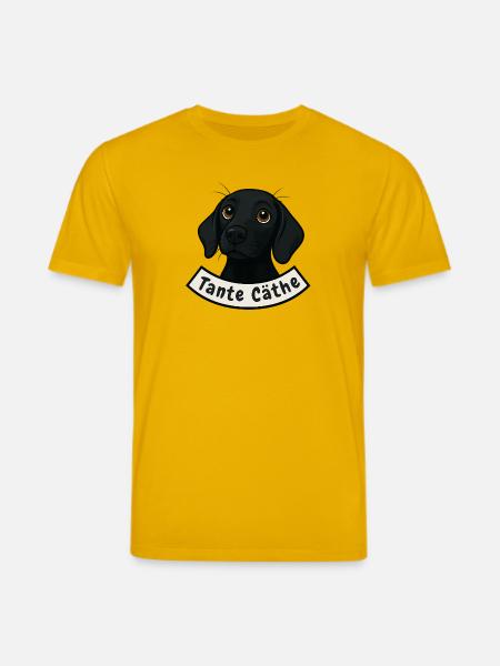 Schweißhund Tante Cäthe - Stanley/Stella Unisex Bio-T-Shirt CREATOR - Spektralgelb