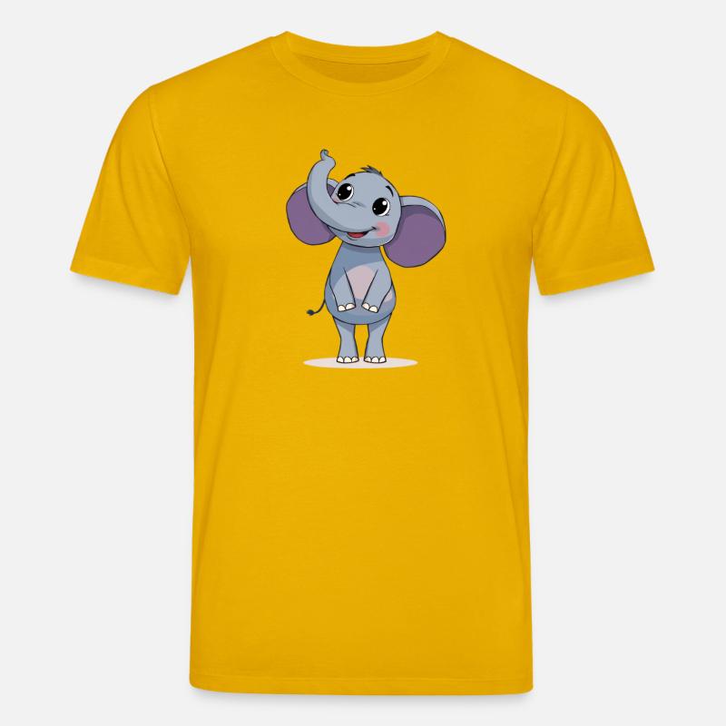 Conception graphique d’éléphant mignon - T-shirt bio CREATOR Stanley/Stella Unisexe - jaune spectre