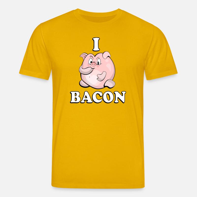 Bacon Pig - Stanley/Stella CREATOR Unisex Organic T-Shirt - spectra yellow