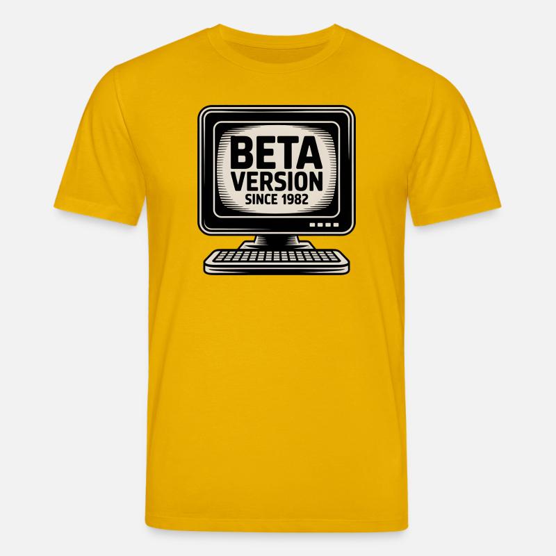 Retro Computer Beta Version Design - Stanley/Stella Unisex Bio-T-Shirt CREATOR  - Spektralgelb
