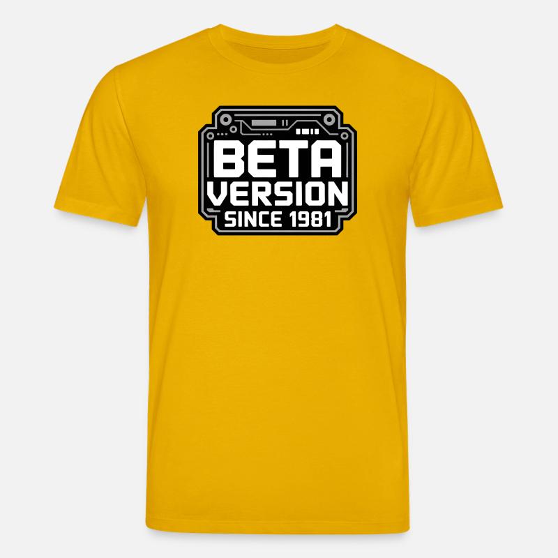 Conception de logo Retro Tech - T-shirt bio CREATOR Stanley/Stella Unisexe - jaune spectre