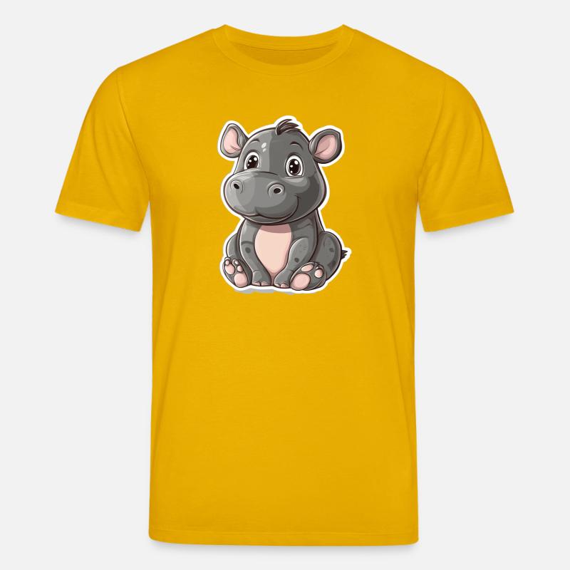 Nilpferd - Stanley/Stella Unisex Bio-T-Shirt CREATOR  - Spektralgelb