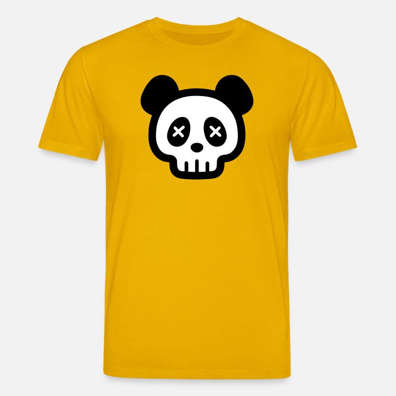 Panda Totenkopf Skelett - Stanley/Stella Unisex Bio-T-Shirt CREATOR - Spektralgelb
