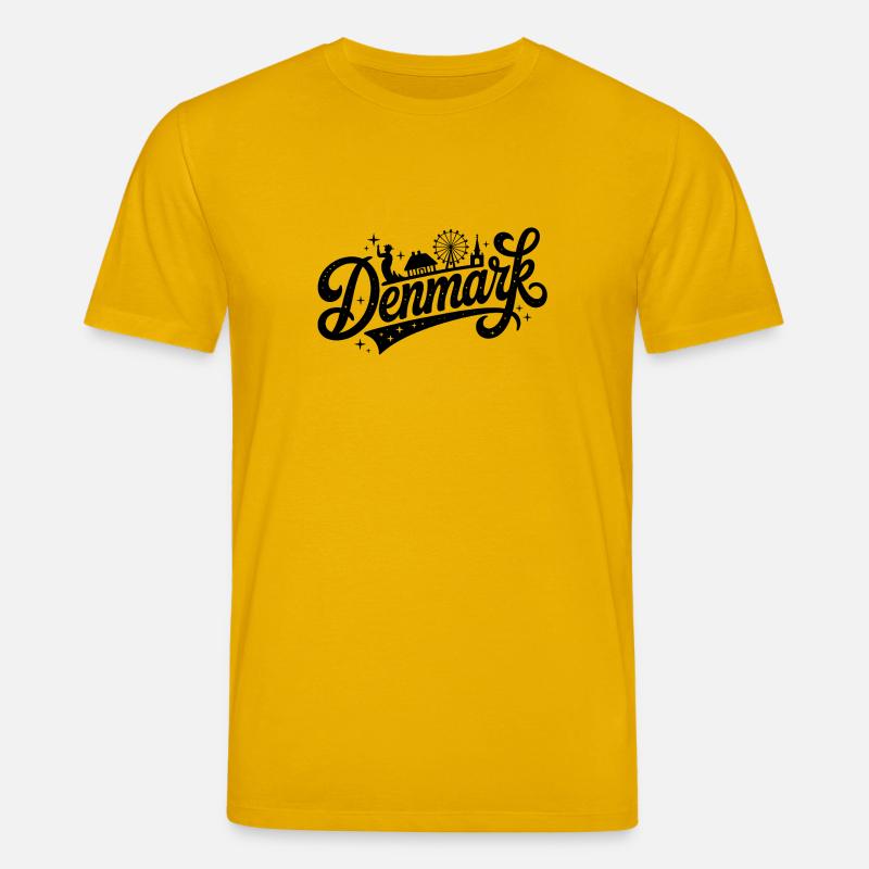 Danemark - Conception de souvenirs - T-shirt bio CREATOR Stanley/Stella Unisexe - jaune spectre