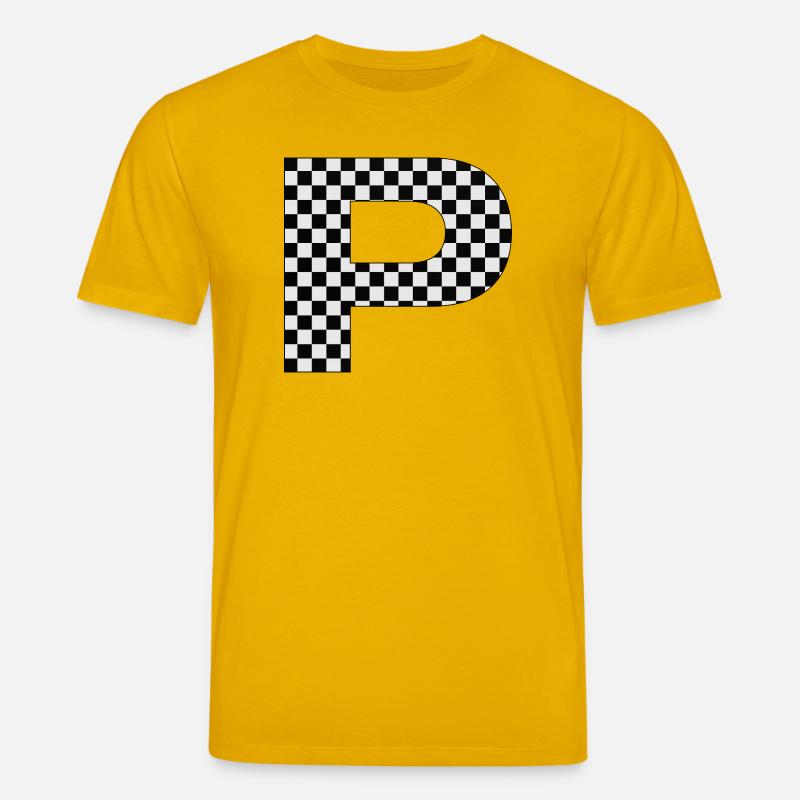 P – Schachbrettmuster Typography Statement - Stanley/Stella Unisex Bio-T-Shirt CREATOR  - Spektralgelb