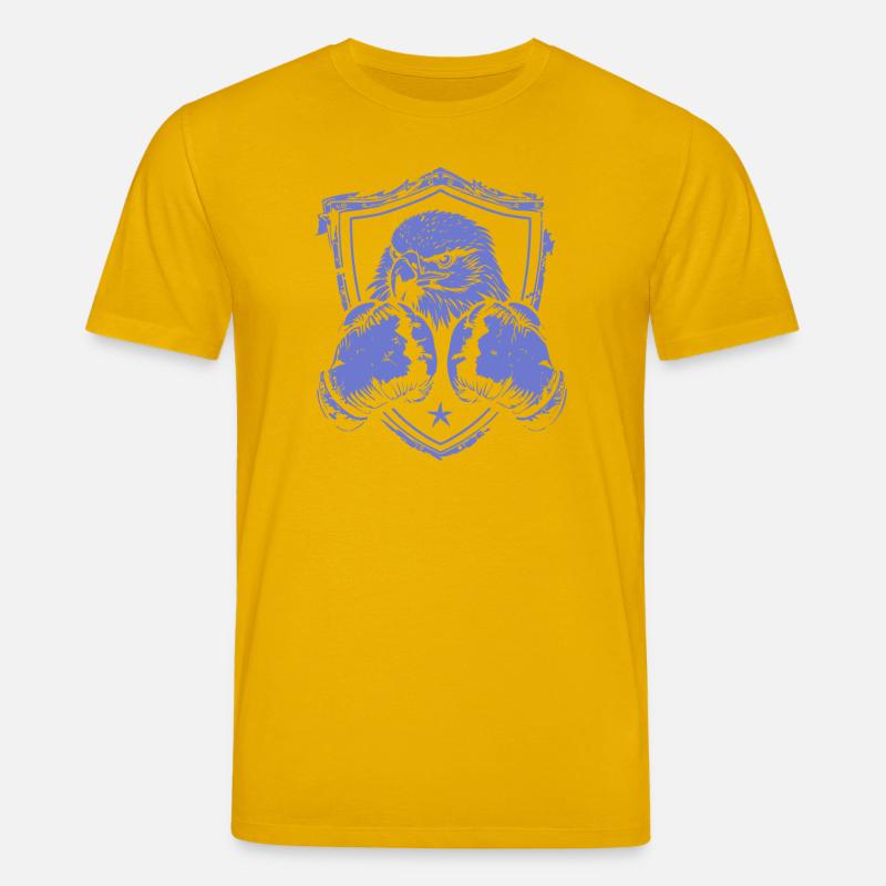 Conception du bouclier de l'aigle combattant - T-shirt bio CREATOR Stanley/Stella Unisexe - jaune spectre