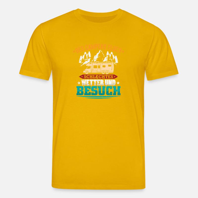 Camper Camping Wohnwagen Spruch - Stanley/Stella Unisex Bio-T-Shirt CREATOR  - Spektralgelb