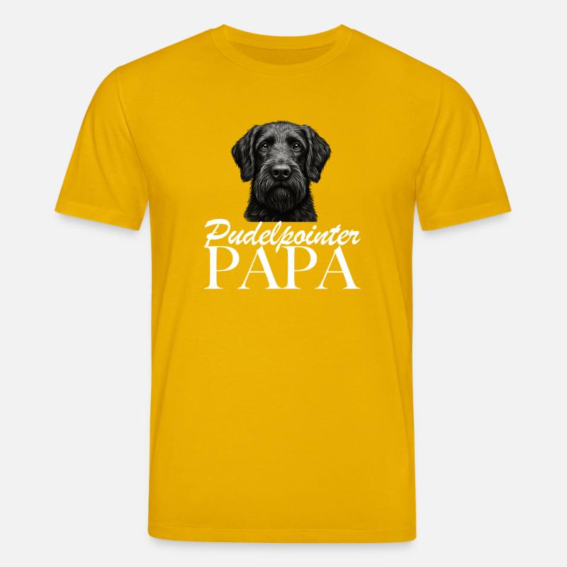 Pudelpointer Papa - Stanley/Stella Unisex Bio-T-Shirt CREATOR  - Spektralgelb