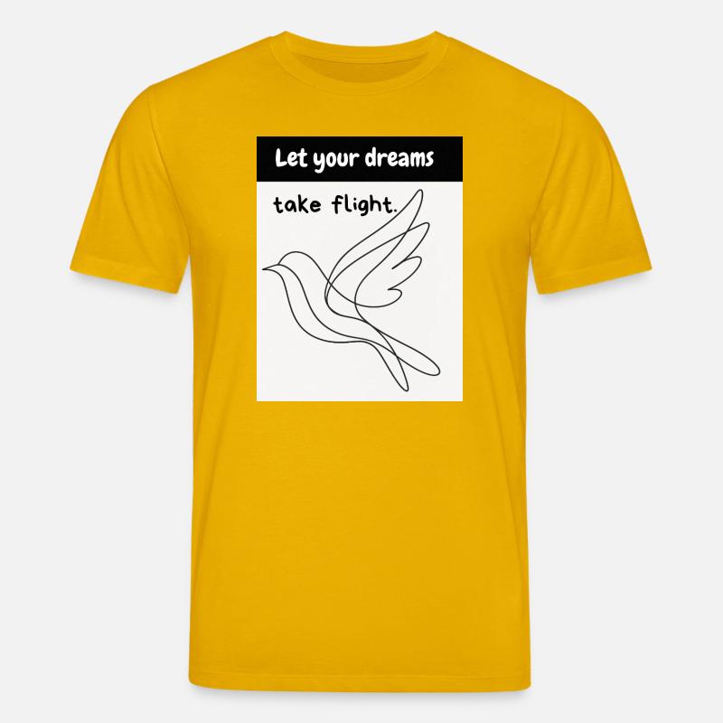 Vogelflug - Stanley/Stella Unisex Bio-T-Shirt CREATOR  - Spektralgelb