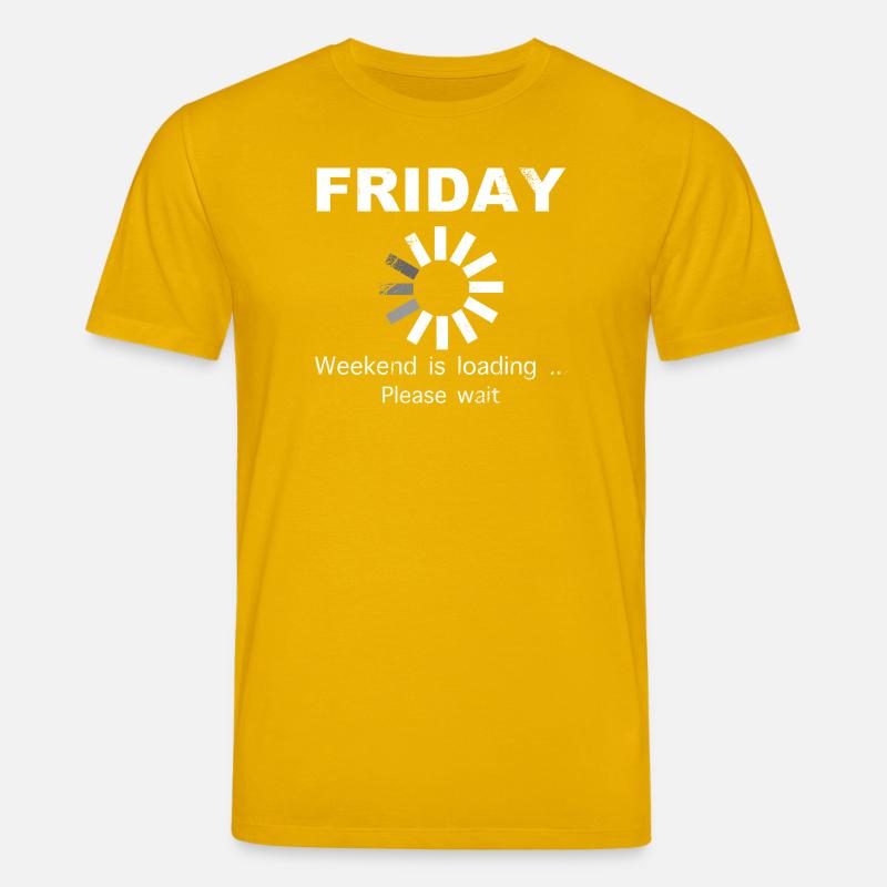 Friday Weekend Loading Spruch - Stanley/Stella Unisex Bio-T-Shirt CREATOR - Spektralgelb