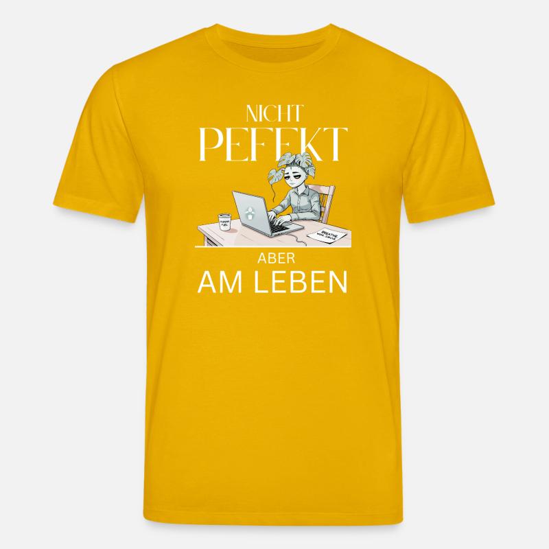 Nicht Perfekt Doch Lebendig - Stanley/Stella Unisex Bio-T-Shirt CREATOR  - Spektralgelb