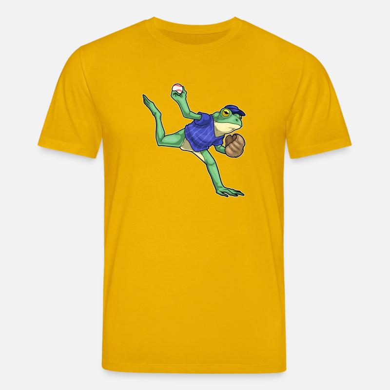 Frosch Baseball Baseballhandschuh - Stanley/Stella Unisex Bio-T-Shirt CREATOR  - Spektralgelb