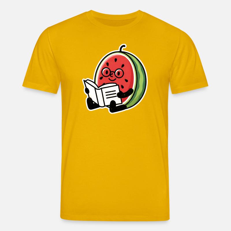 Héros de la lecture de pastèque - T-shirt bio CREATOR Stanley/Stella Unisexe - jaune spectre