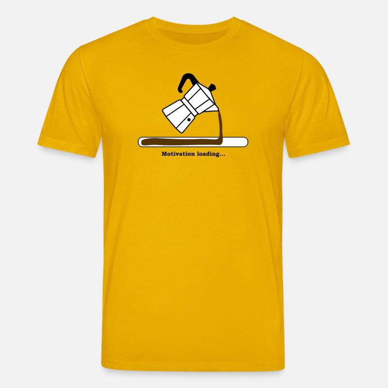 Motivation Loading mit Kaffee - Stanley/Stella Unisex Bio-T-Shirt CREATOR  - Spektralgelb
