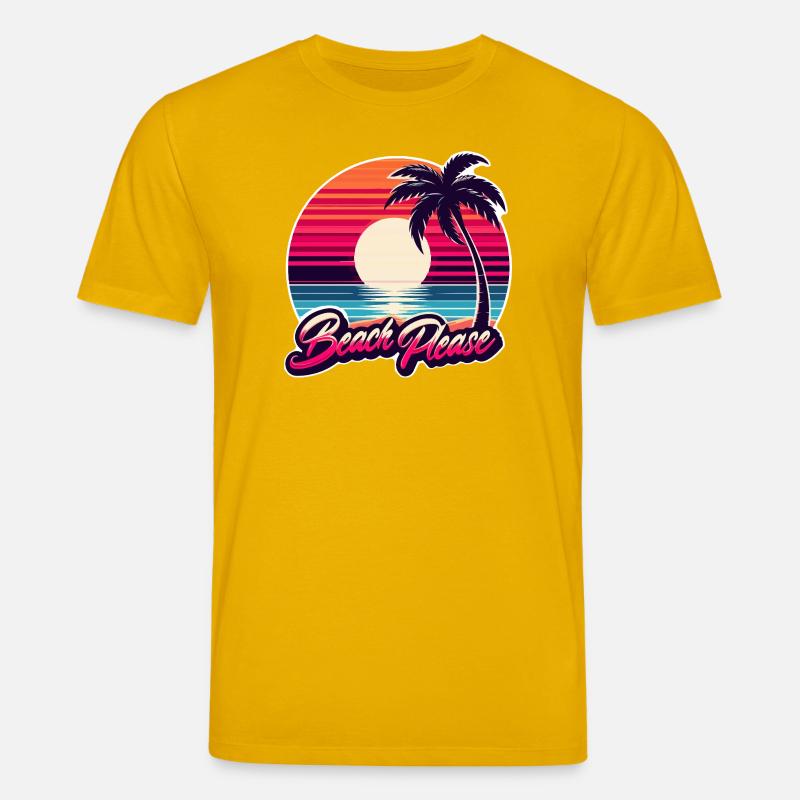 Strand Sunset Beach Bitte - Stanley/Stella Unisex Bio-T-Shirt CREATOR  - Spektralgelb